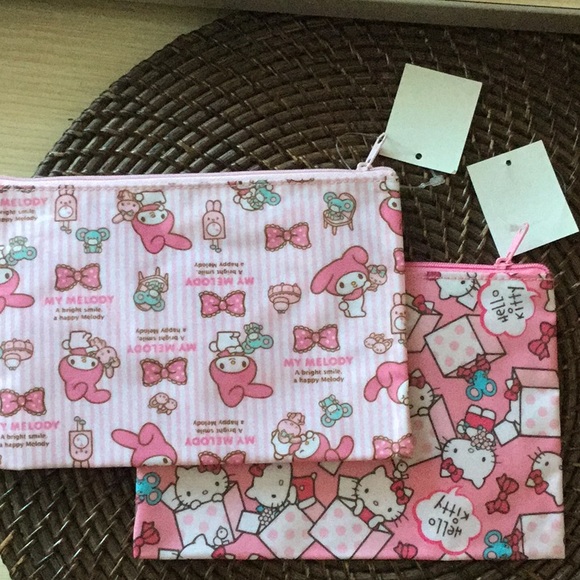 2Hello kitty and My Melody pouches, pack of 2 - Picture 2 of 4